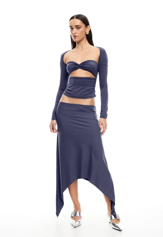 Sets and Coords Women Lioness Fashion CHERIE MIDI SKIRT Mineral Sets and Coords Women Lioness Fashion CHERIE MIDI SKIRT Mineral