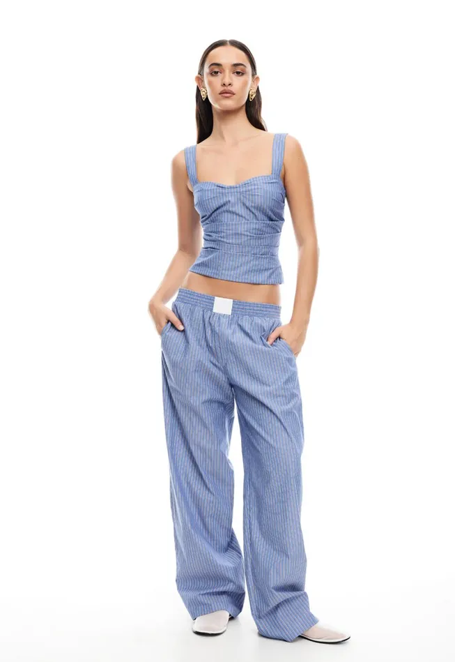 Sets and Coords Women Lioness Fashion COBAIN PANT Navy Stripe Sets and Coords Women Lioness Fashion COBAIN PANT Navy Stripe
