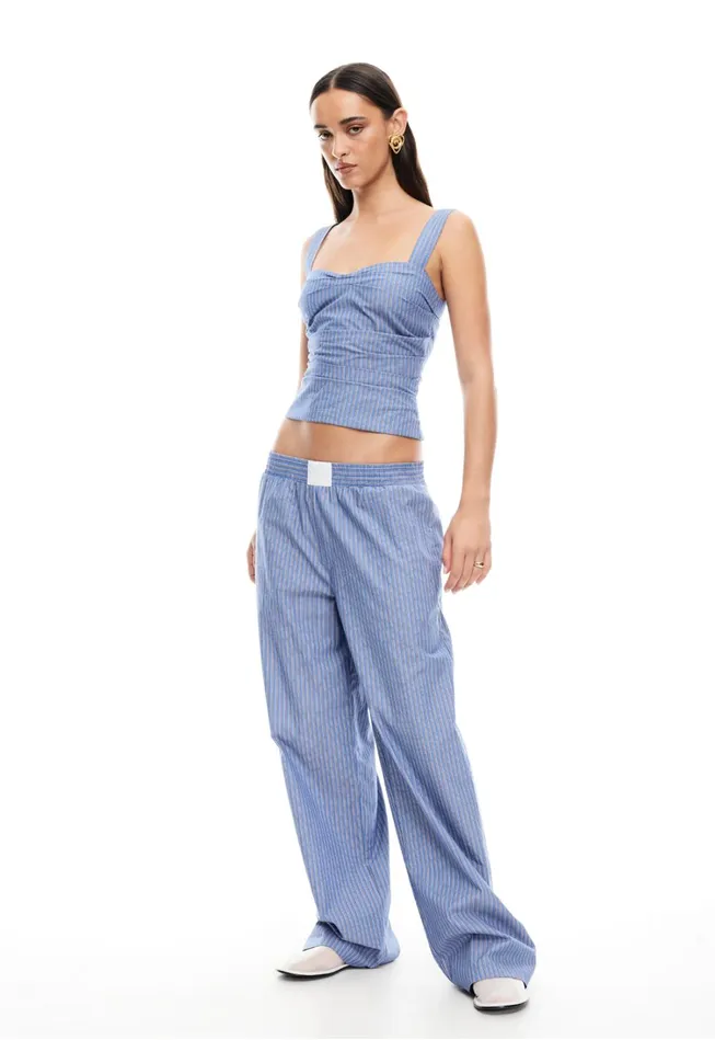Sets and Coords Women Lioness Fashion COBAIN PANT Navy Stripe Sets and Coords Women Lioness Fashion COBAIN PANT Navy Stripe