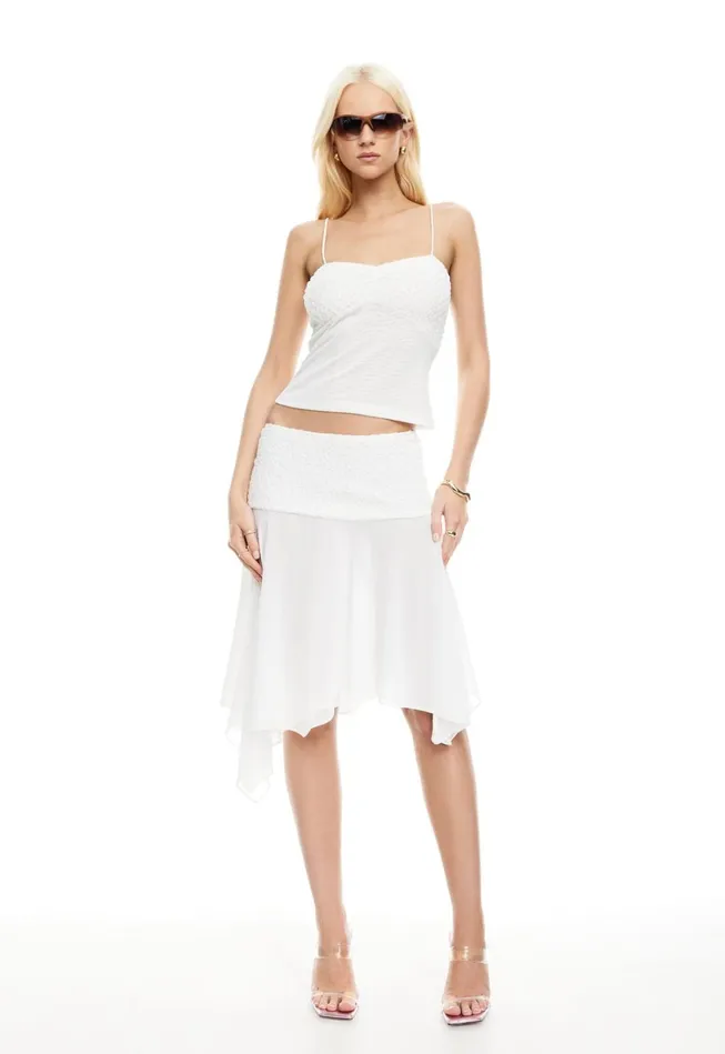 Sets and Coords Women Lioness Fashion DANCER MIDI SKIRT Snow Sets and Coords Women Lioness Fashion DANCER MIDI SKIRT Snow
