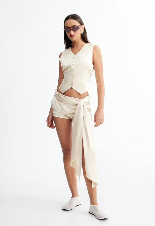 Sets and Coords Women Lioness Fashion HEIRESS VEST Taupe Sets and Coords Women Lioness Fashion HEIRESS VEST Taupe