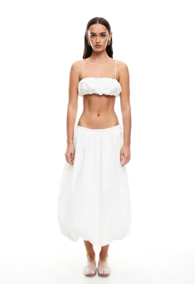 Sets and Coords Women Lioness Fashion INTUITION BUBBLE MIDI SKIRT Ivory Sets and Coords Women Lioness Fashion INTUITION BUBBLE MIDI SKIRT Ivory