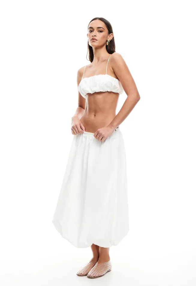 Sets and Coords Women Lioness Fashion INTUITION BUBBLE MIDI SKIRT Ivory Sets and Coords Women Lioness Fashion INTUITION BUBBLE MIDI SKIRT Ivory