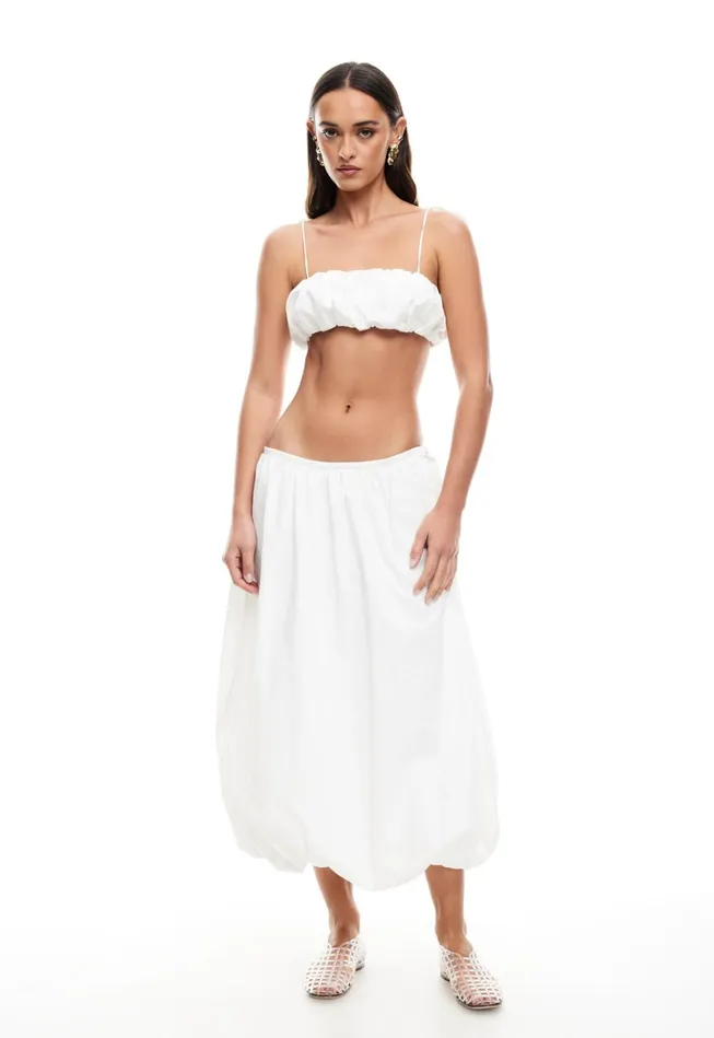 Sets and Coords Women Lioness Fashion INTUITION BUBBLE MIDI SKIRT Ivory Sets and Coords Women Lioness Fashion INTUITION BUBBLE MIDI SKIRT Ivory