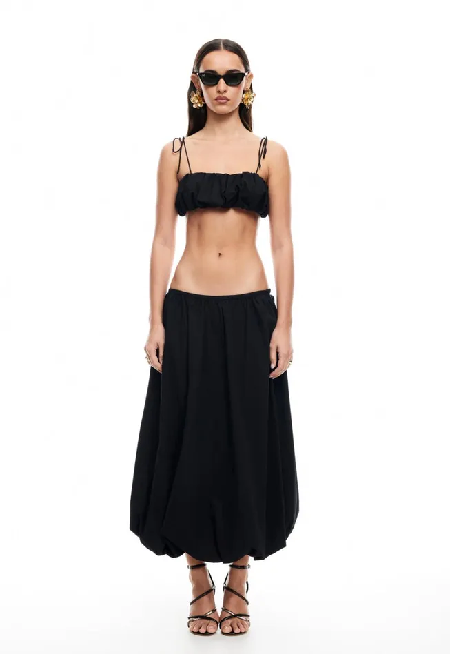Sets and Coords Women Lioness Fashion INTUITION BUBBLE TOP Onyx