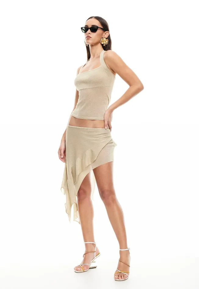 Sets and Coords Women Lioness Fashion PALISADES HALTER TOP Oyster Sets and Coords Women Lioness Fashion PALISADES HALTER TOP Oyster