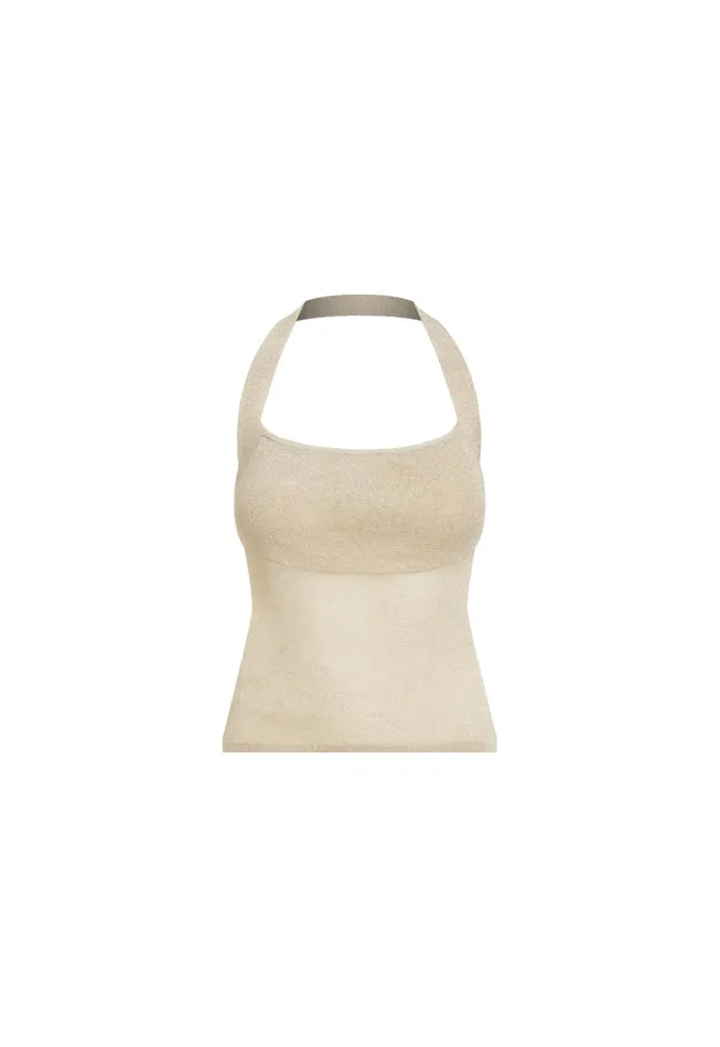Sets and Coords Women Lioness Fashion PALISADES HALTER TOP Oyster Sets and Coords Women Lioness Fashion PALISADES HALTER TOP Oyster