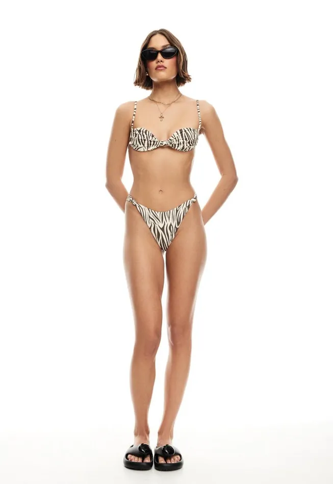 Sets Women Lioness Fashion NAOMI KNOT TOP Zebra