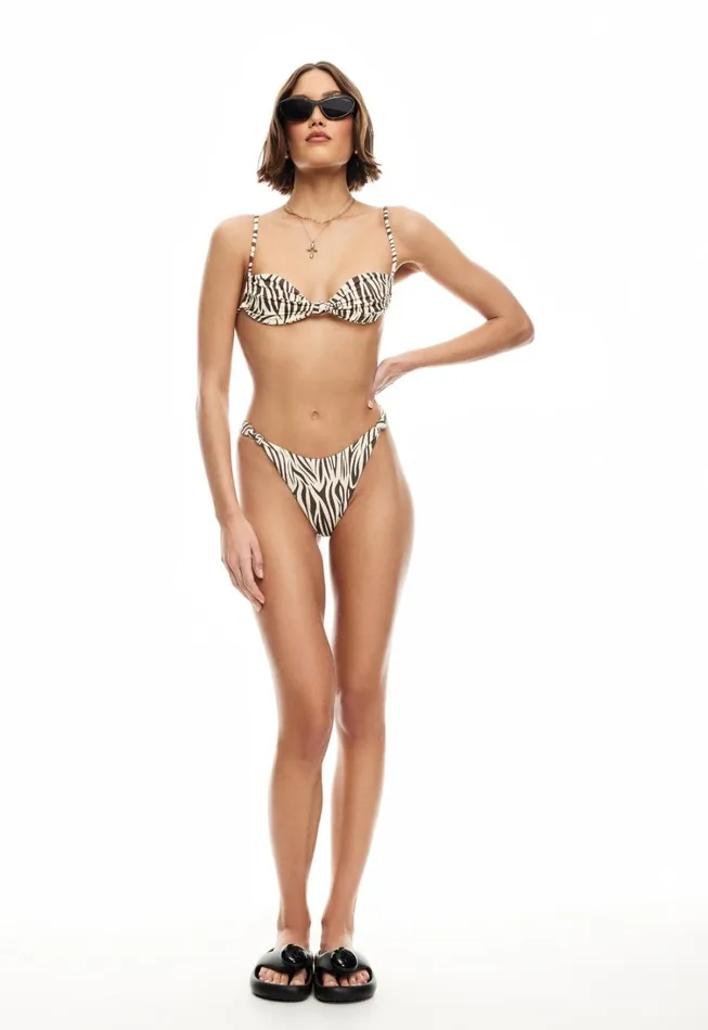 Sets Women Lioness Fashion NAOMI KNOT TOP Zebra