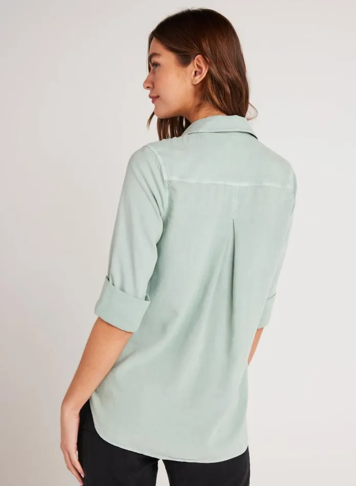 Shirt Tail Button Down 8211 Oasis Green Women Bella Dahl Button Down Shirt Tail Button Down 8211 Oasis Green Women Bella Dahl Button Down