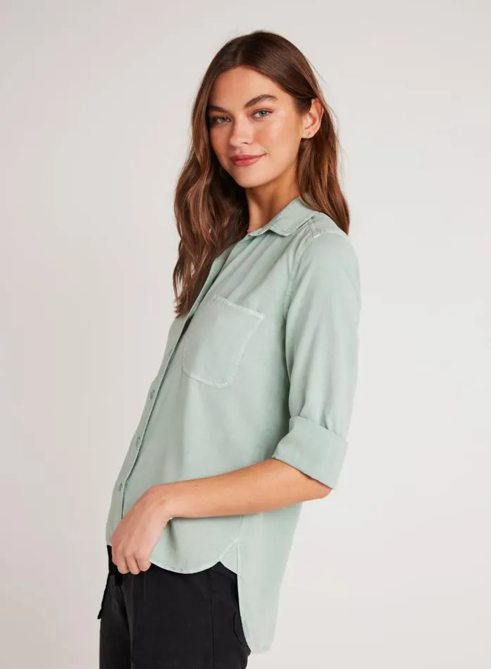 Shirt Tail Button Down 8211 Oasis Green Women Bella Dahl Button Down Shirt Tail Button Down 8211 Oasis Green Women Bella Dahl Button Down