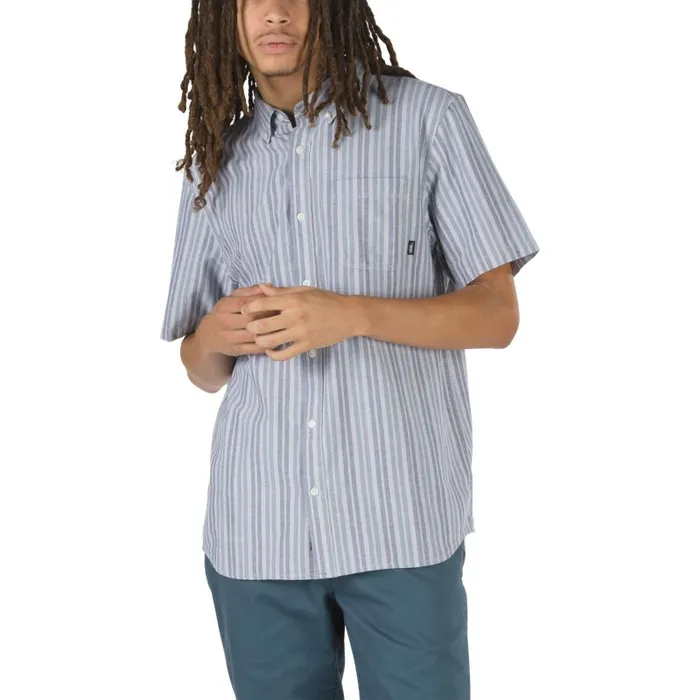 Shirts and Flannels Men Vans Anton Buttondown Shirt Frost Greystargazer