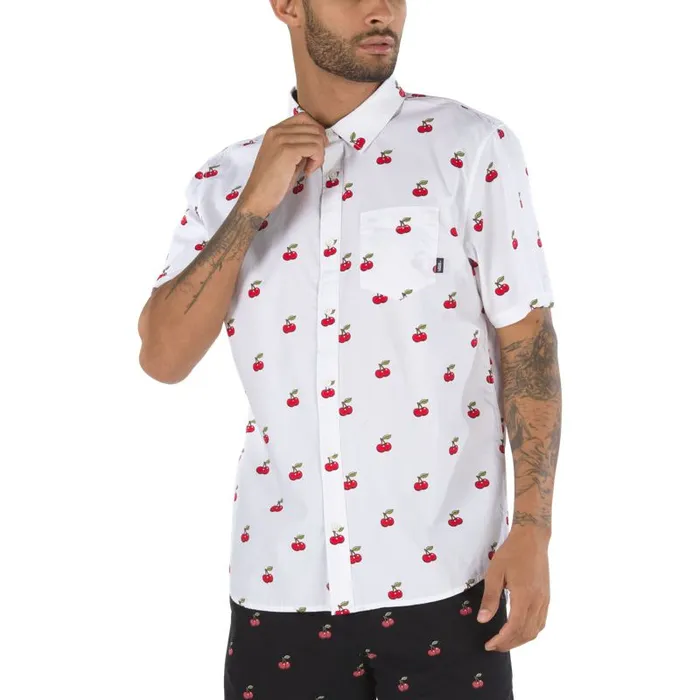 Shirts and Flannels Men Vans Cherries Buttondown Shirt White