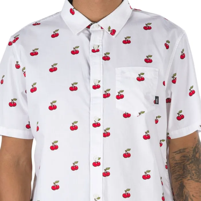 Shirts and Flannels Men Vans Cherries Buttondown Shirt White Shirts and Flannels Men Vans Cherries Buttondown Shirt White
