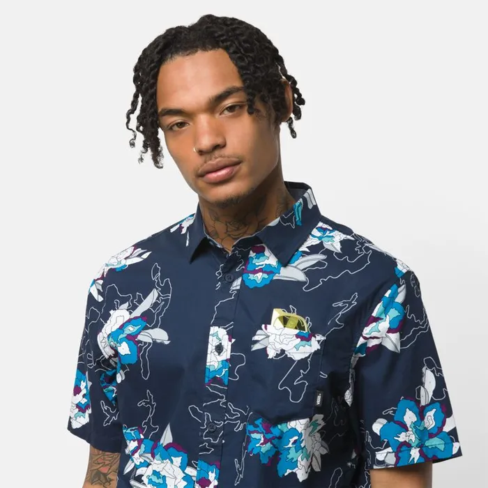 Shirts and Flannels Men Vans Deacon Buttondown Shirt Dress Blues Paint By Numbers