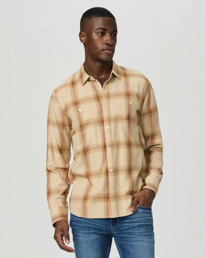 Shirts Men PAIGE Everett Shirt 8211 Almond Dune