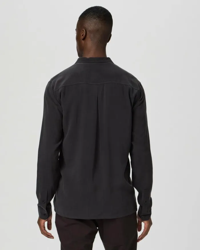 Shirts Men PAIGE Icon Capsule Carnaby Button Up 8211 Bristol Black Silk