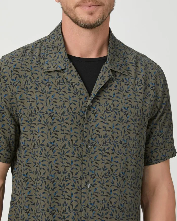 Shirts Men PAIGE Landon Shirt 8211 Blue Leaf Shirts Men PAIGE Landon Shirt 8211 Blue Leaf