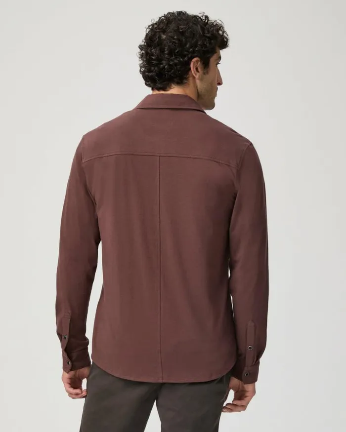 Shirts Men PAIGE Stockton Button Up 8211 Midnight Bordeaux Shirts Men PAIGE Stockton Button Up 8211 Midnight Bordeaux