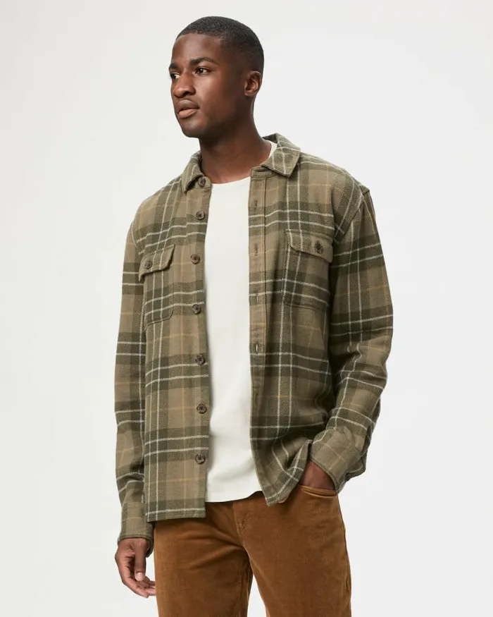Shirts Men PAIGE Wilbur Overshirt 8211 Dusty Pine Shirts Men PAIGE Wilbur Overshirt 8211 Dusty Pine
