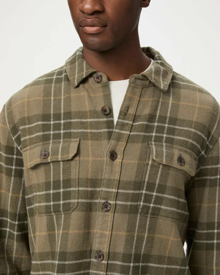 Shirts Men PAIGE Wilbur Overshirt 8211 Dusty Pine Shirts Men PAIGE Wilbur Overshirt 8211 Dusty Pine