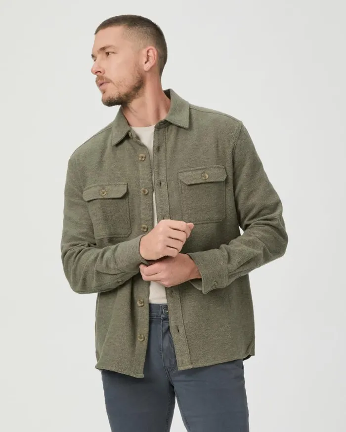 Shirts Men PAIGE Wilbur Overshirt 8211 Shaded Olive