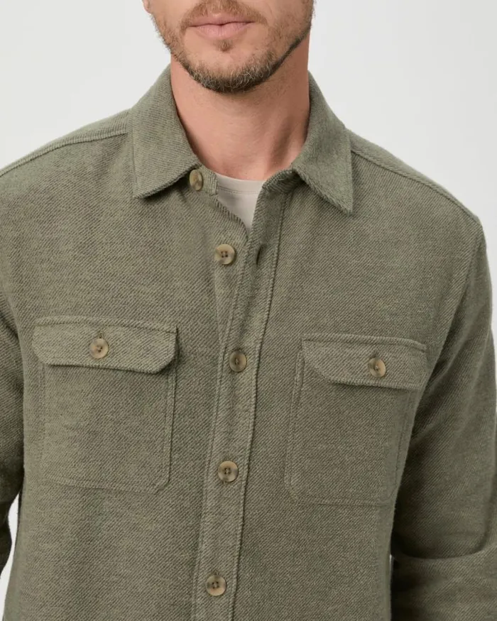 Shirts Men PAIGE Wilbur Overshirt 8211 Shaded Olive Shirts Men PAIGE Wilbur Overshirt 8211 Shaded Olive
