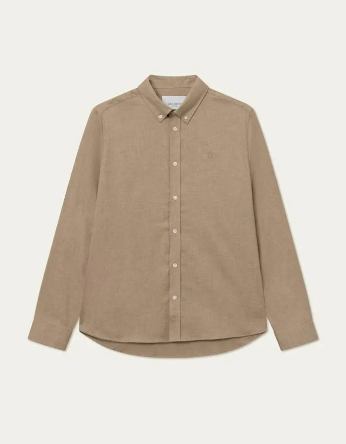 ShirtsOvershirts Men Les Deux Desert Reg Shirt 8211 Light Desert Sand Melange ShirtsOvershirts Men Les Deux Desert Reg Shirt 8211 Light Desert Sand Melange
