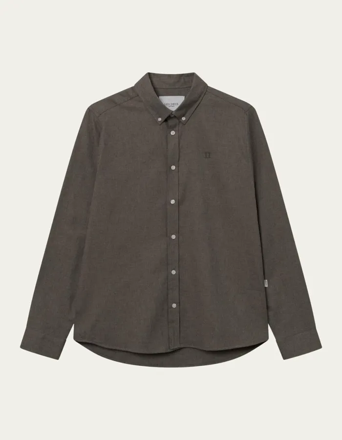 ShirtsOvershirts Men Les Deux Desert Shirt 8211 Mountain Grey Melange