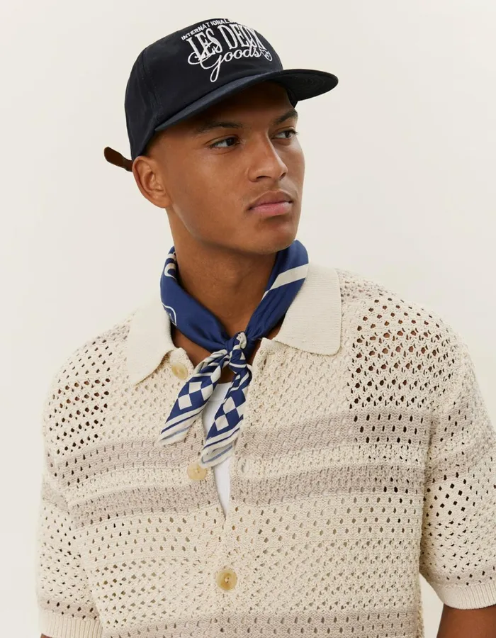 ShirtsOvershirts Men Les Deux Gianni SS Knit Shirt 8211 Ivory