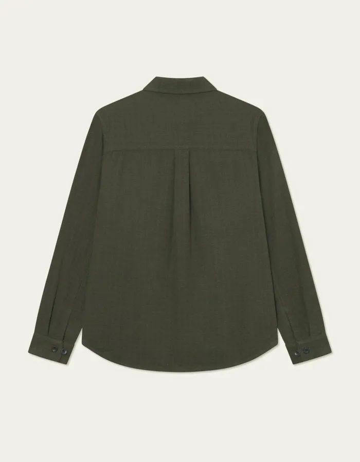 ShirtsOvershirts Men Les Deux Hamilton Overshirt 8211 Forest Green