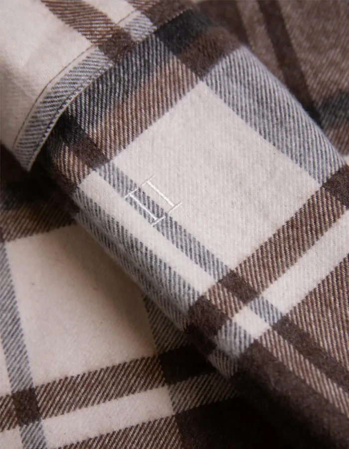 ShirtsOvershirts Men Les Deux Jeremy Flannel Shirt 8211 Dusty TeakIvory