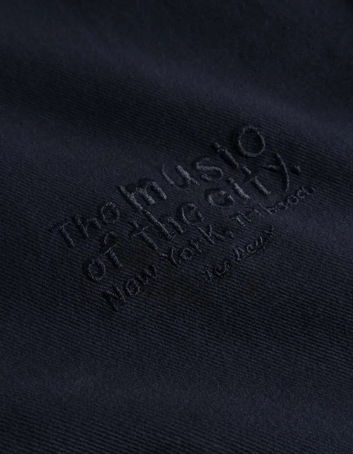 ShirtsOvershirts Men Les Deux Journey Embroidery Overshirt 8211 Dark Navy