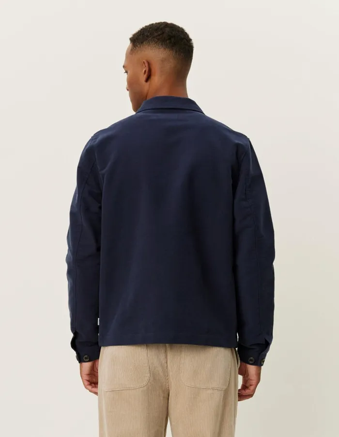 ShirtsOvershirts Men Les Deux Journey Peached Overshirt 8211 Dark Navy
