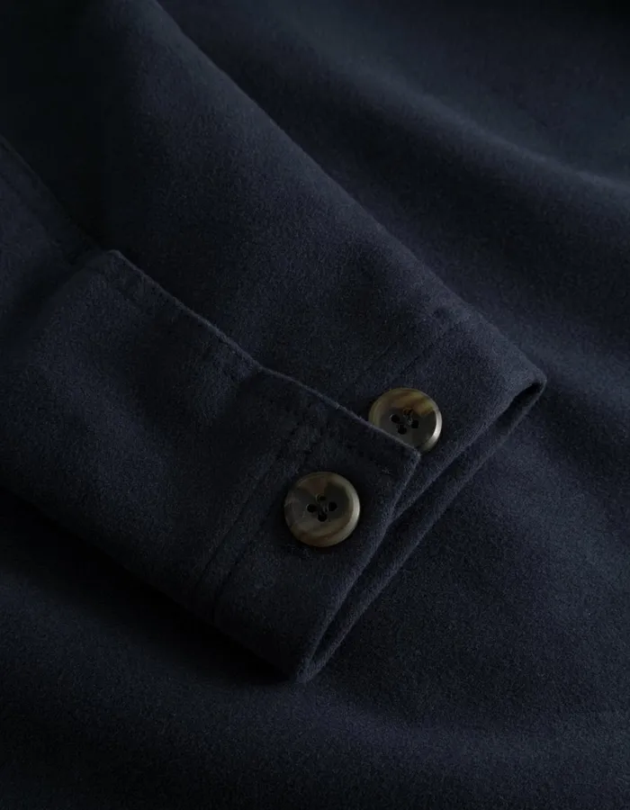 ShirtsOvershirts Men Les Deux Journey Peached Overshirt 8211 Dark Navy