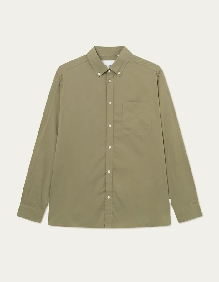 ShirtsOvershirts Men Les Deux Kent Light Oxford Shirt 8211 Surplus Green