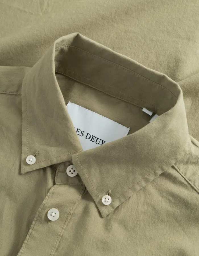 ShirtsOvershirts Men Les Deux Kent Light Oxford Shirt 8211 Surplus Green