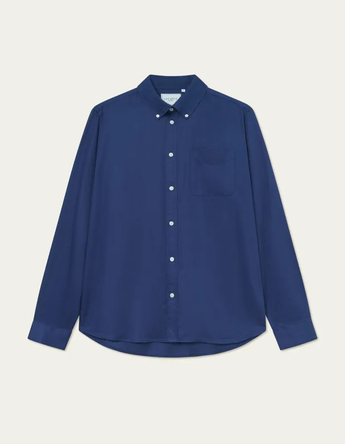 ShirtsOvershirts Men Les Deux Kent Tencel Shirt 8211 Blueprint