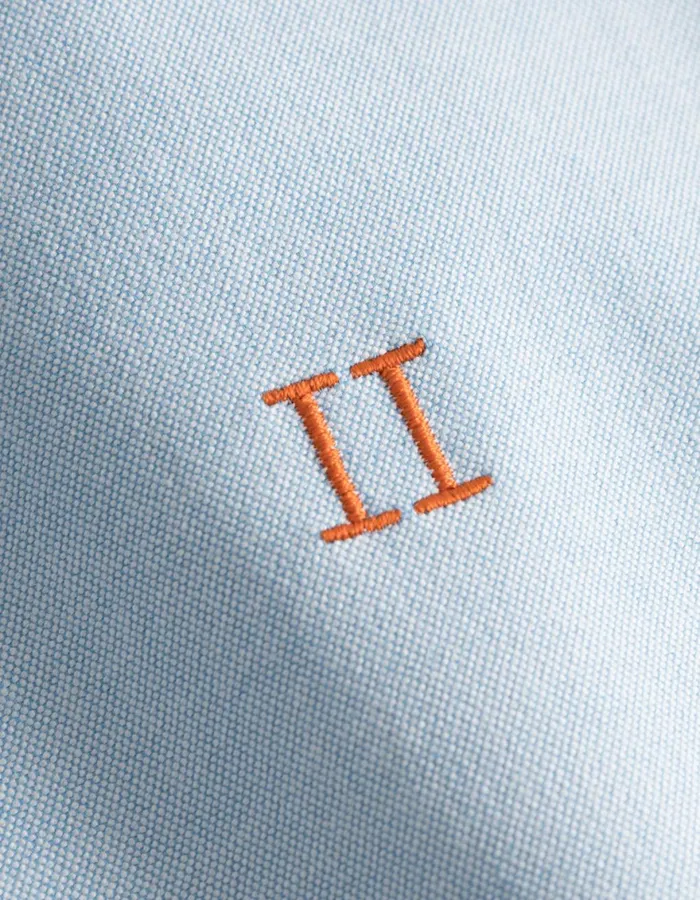ShirtsOvershirts Men Les Deux Konrad Contrast Oxford Shirt 8211 Light Blue