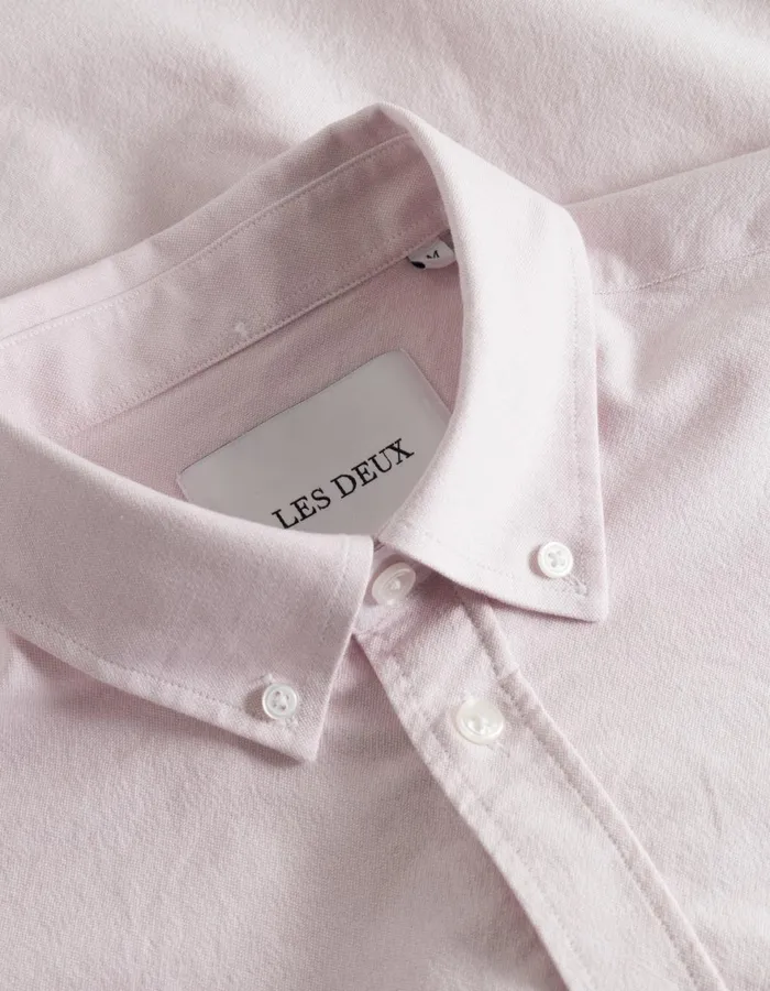 ShirtsOvershirts Men Les Deux Konrad Oxford Shirt 8211 Seasonal 8211 Oyster Rose
