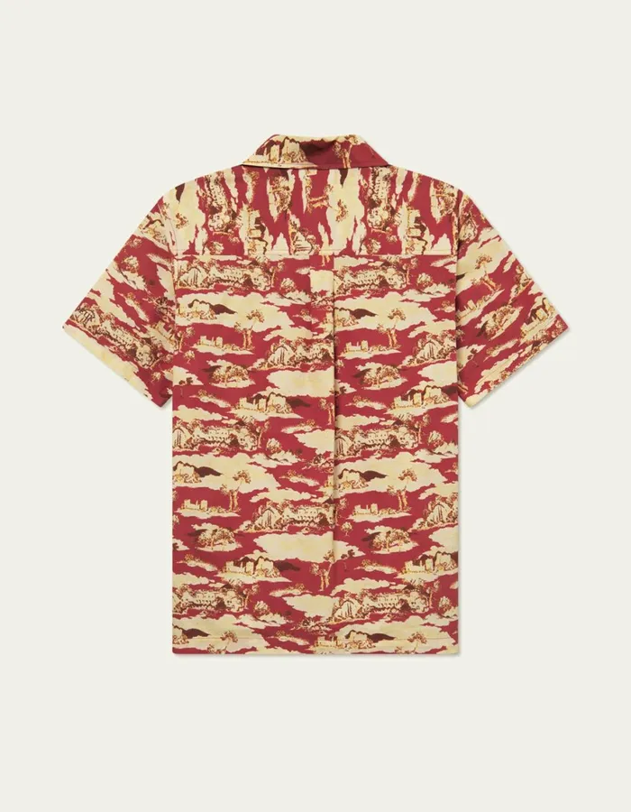 ShirtsOvershirts Men Les Deux Lesley Ruins AOP SS Shirt 8211 Bossa NovaSummer Melon