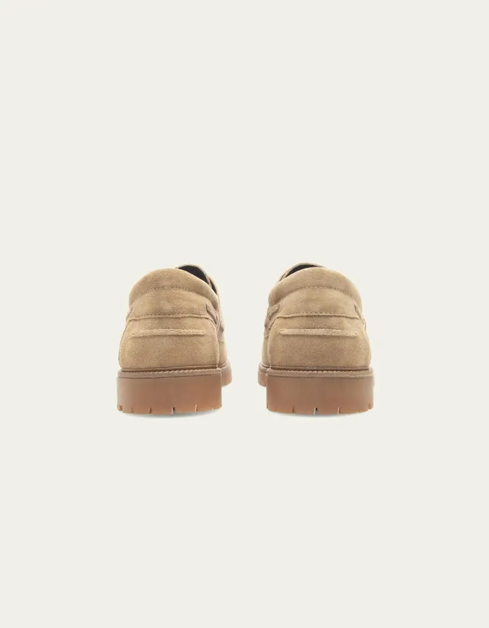 Shoes Men Les Deux Taylor Suede Boat Shoe 8211 Light Sand