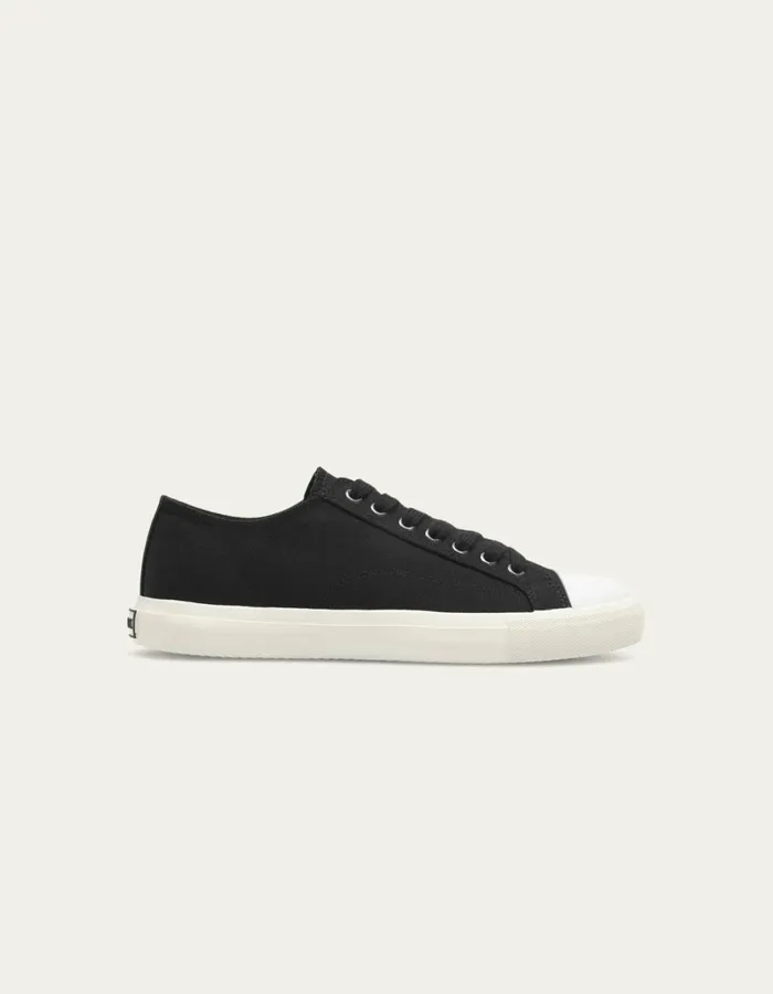 Shoes Men Les Deux Trevor Canvas Shoe 8211 BlackBlack