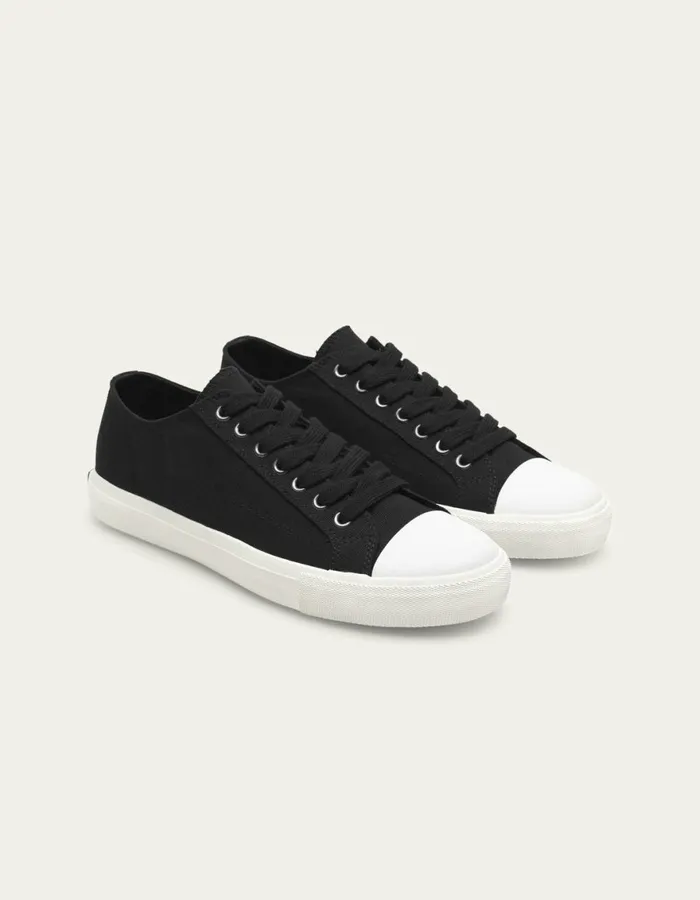 Shoes Men Les Deux Trevor Canvas Shoe 8211 BlackBlack