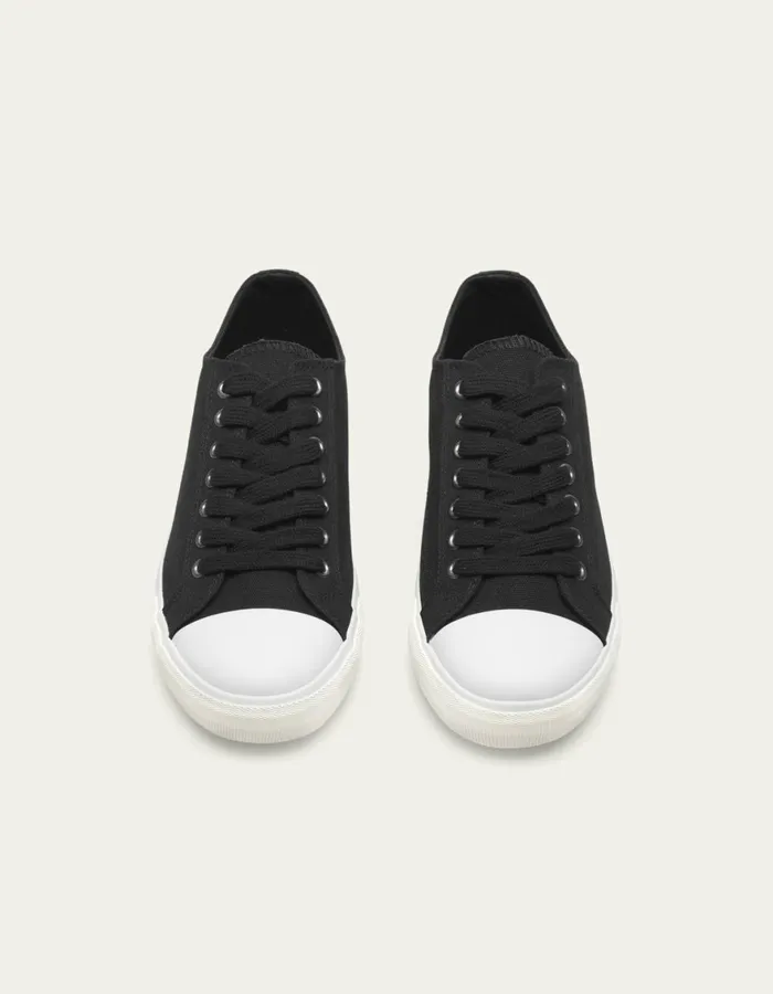 Shoes Men Les Deux Trevor Canvas Shoe 8211 BlackBlack