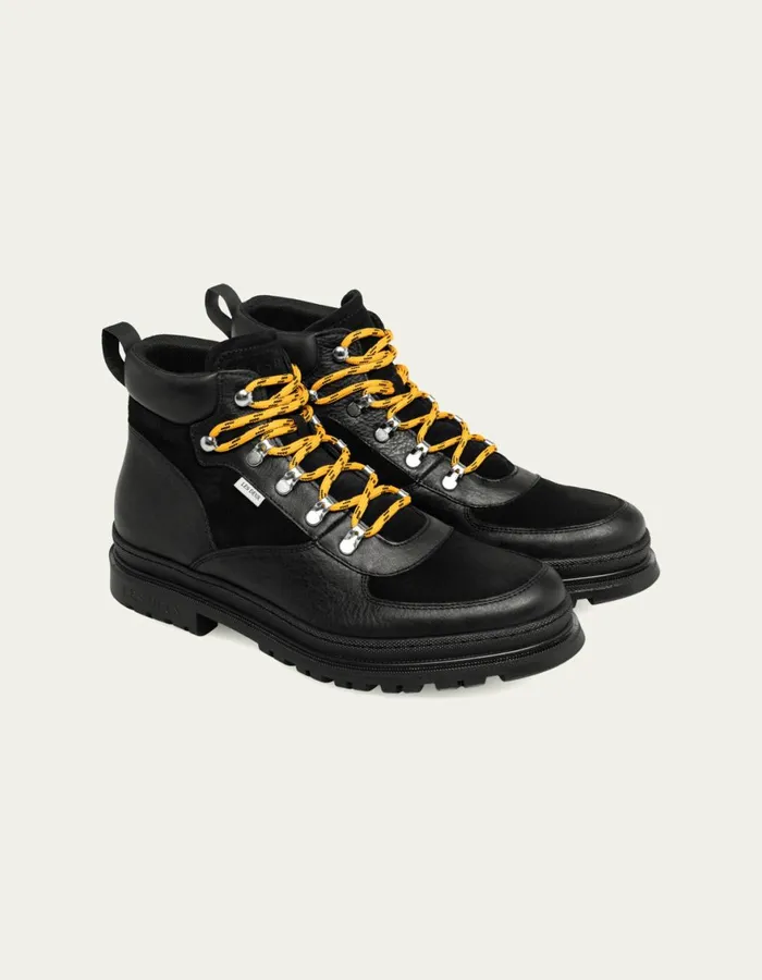 Shoes Men Les Deux Tyler Mid Suede Boot 8211 BlackBlack