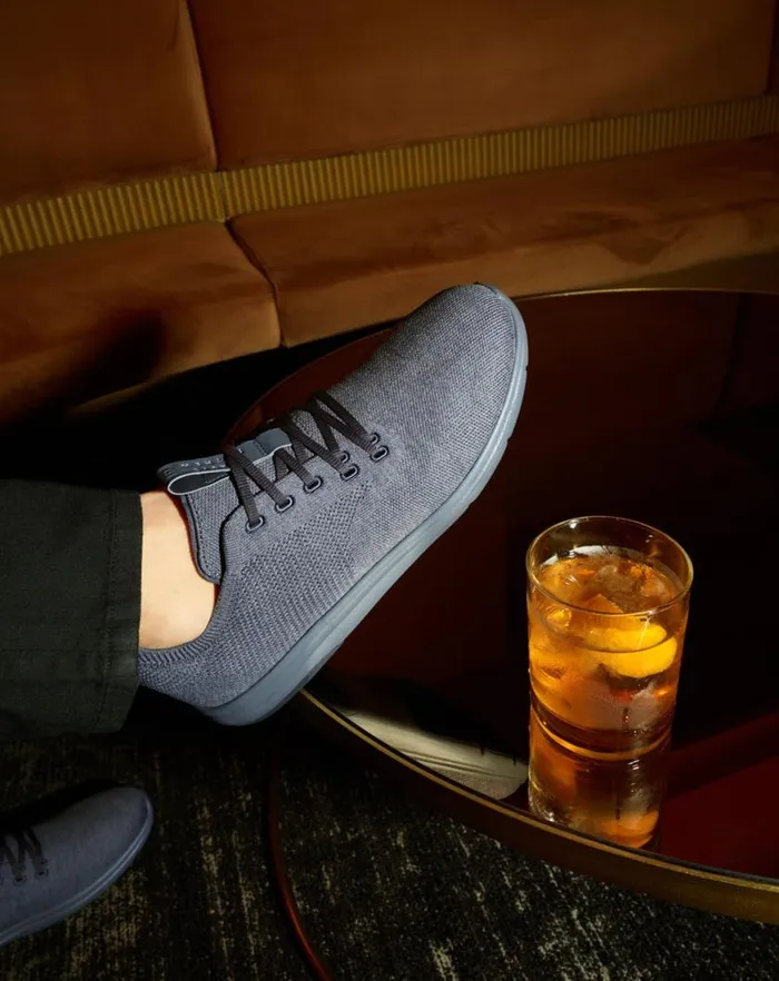 Shoes The Daily Lite Shoe Heather Quiet Shadegrey Pinstripe TravisMathew Casual Shoes