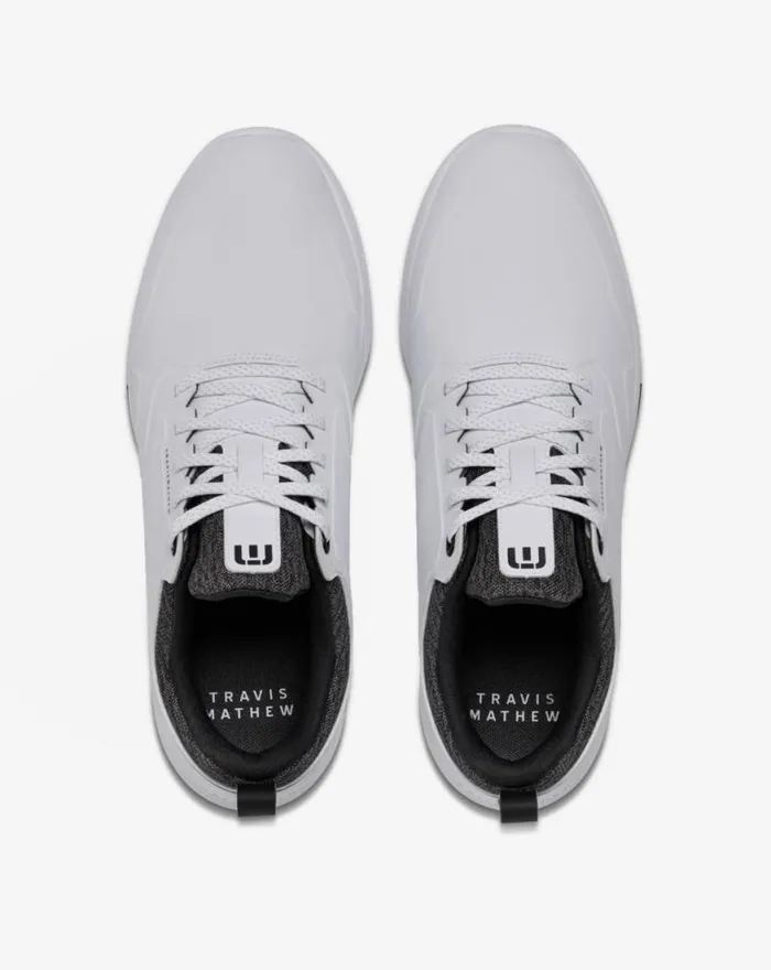 Shoes The Daily Pro Plus Golf Shoe Whiteblack TravisMathew Performance Shoes