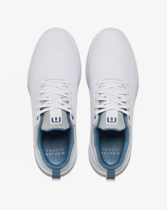 Shoes The Daily Pro Plus Golf Shoe Whiteblue TravisMathew Performance Shoes