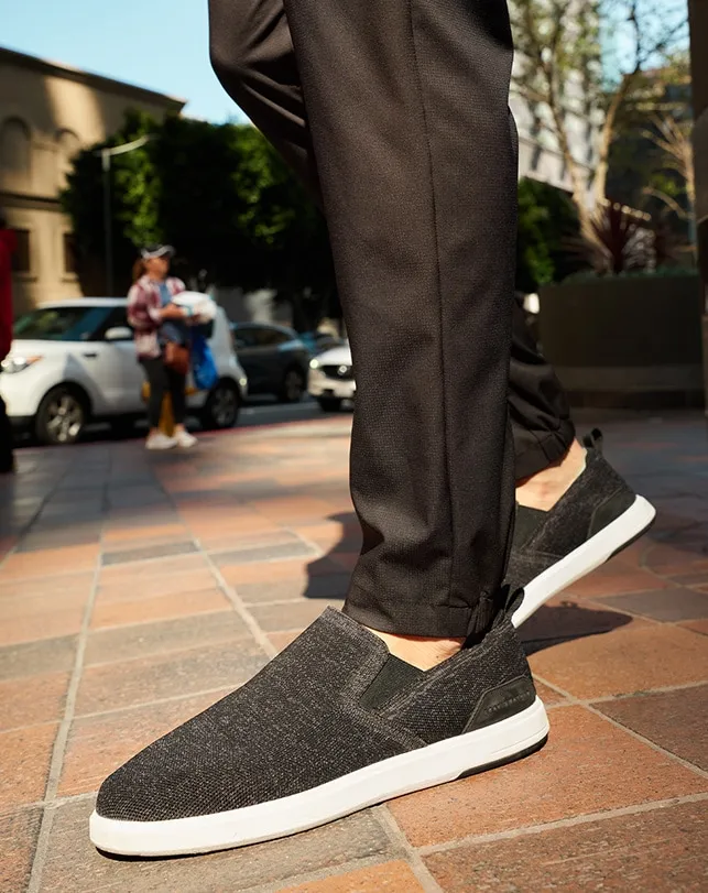 Shoes THE MODERN SLIPON SHOE Heather Black TravisMathew Casual Shoes
